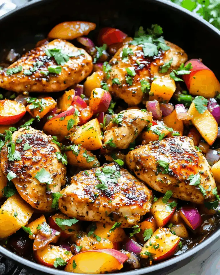 Cilantro-Lime Chicken with Peach Salsa