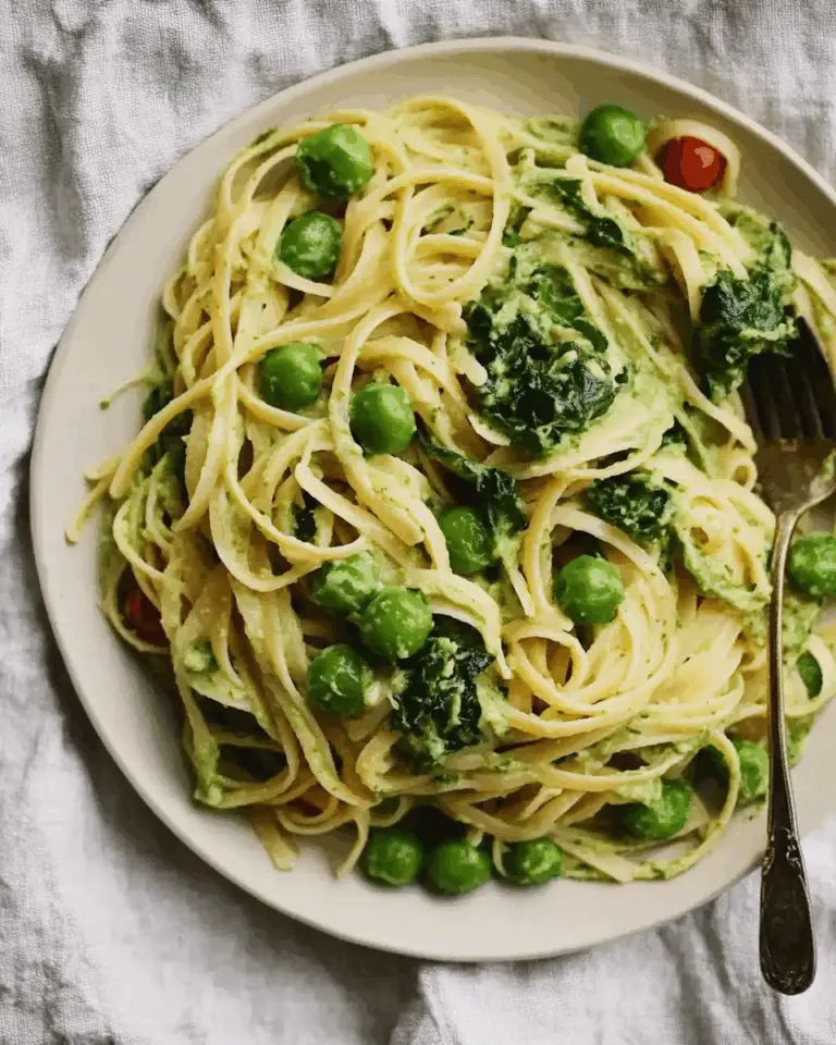 Creamy Greens Coconut Linguine