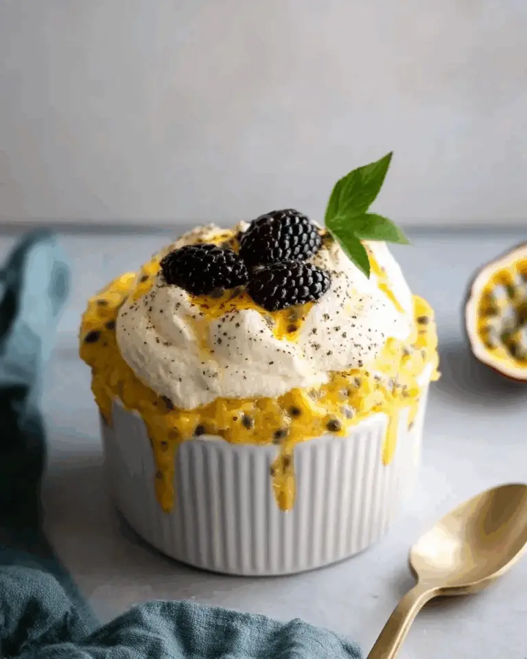 Frozen Passion Fruit Soufflé