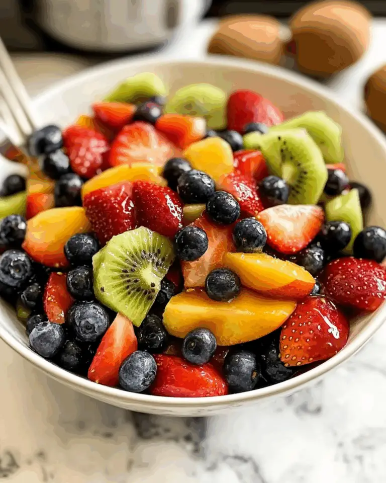 Fruit Salad with Honey Lime Dressing