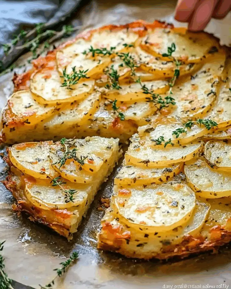 Sliced Potato Cake