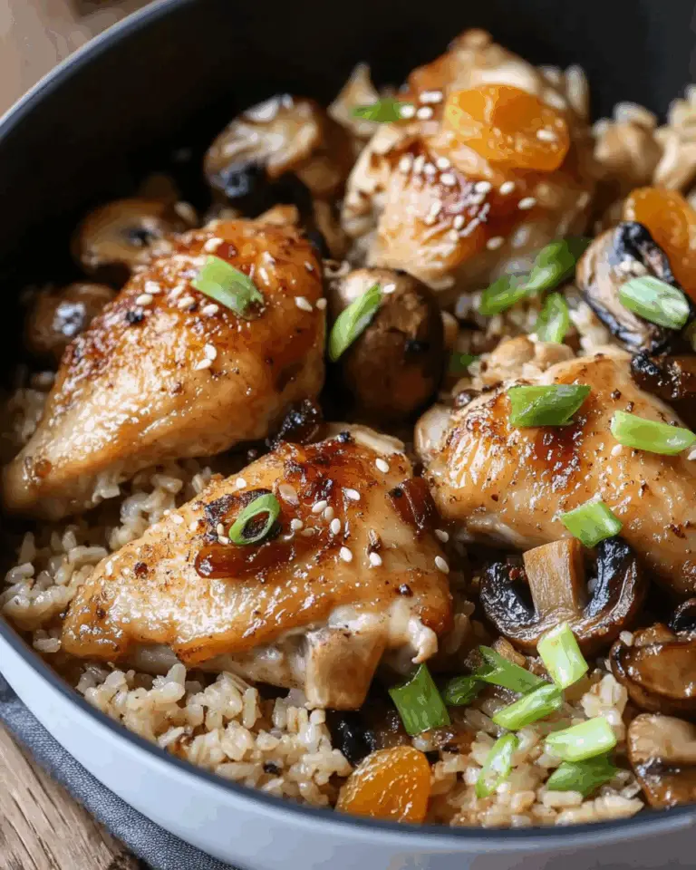 Spiced Mushroom Chicken and Rice Skillet