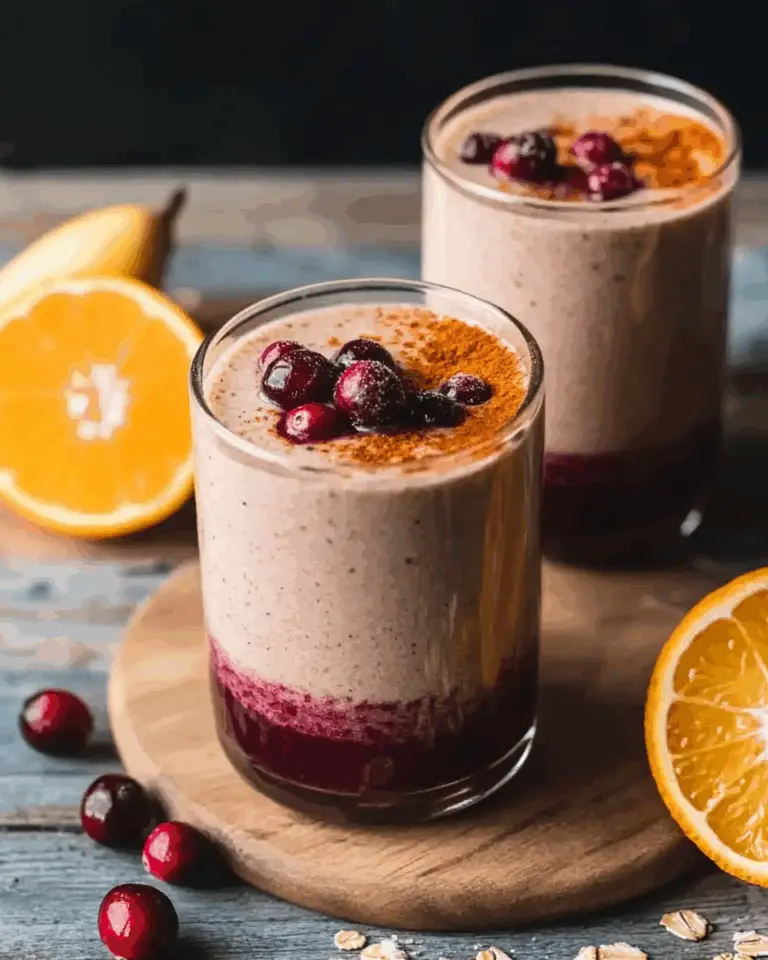 Spiced Orange Cranberry Smoothie