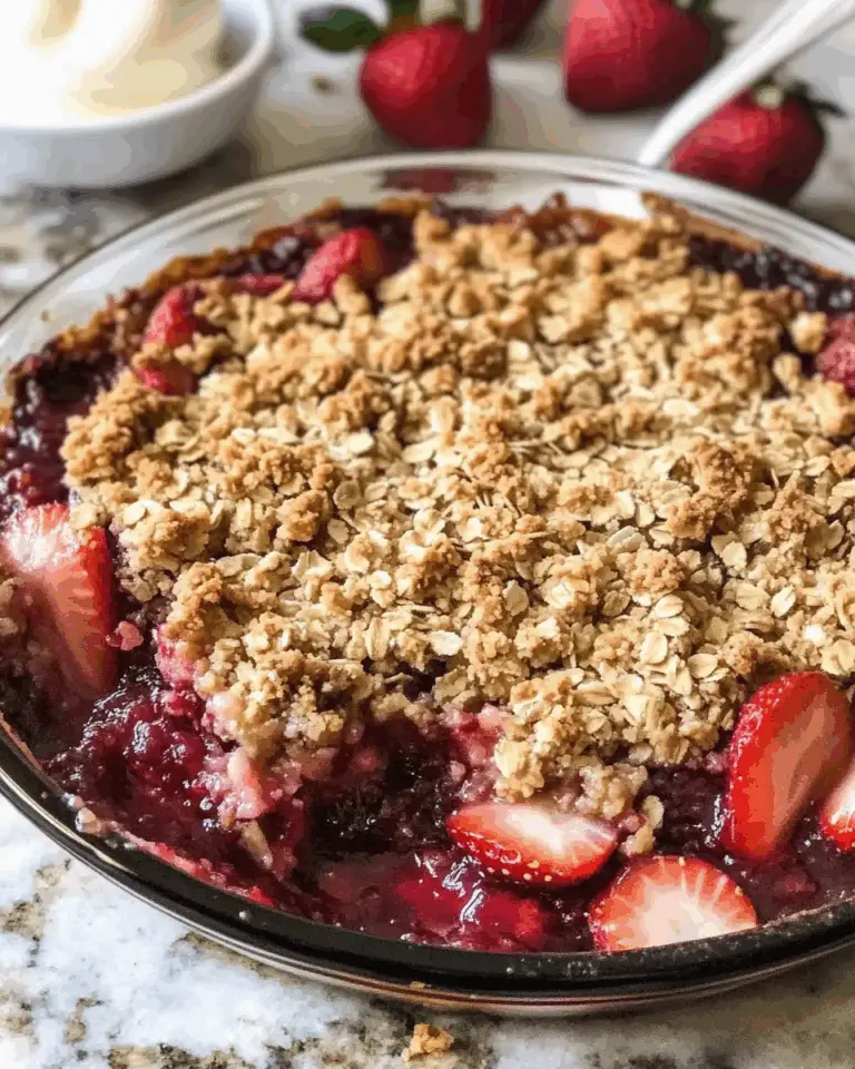 Strawberry Bourbon Crisp