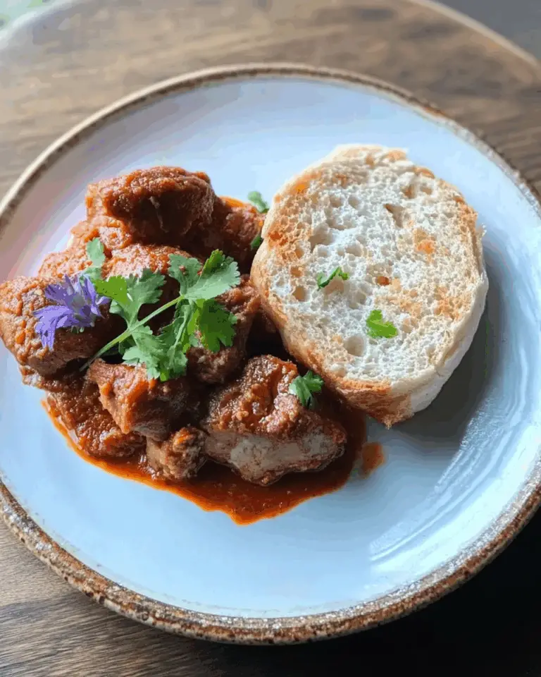 Pork Vindaloo with Poe Bread