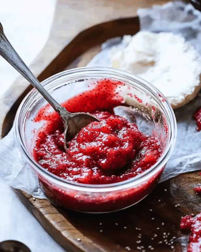 Maple & Chia Low-Sugar Strawberry Rhubarb Jam