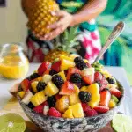 Tropical Fruit Salad with Agave Lime Dressing