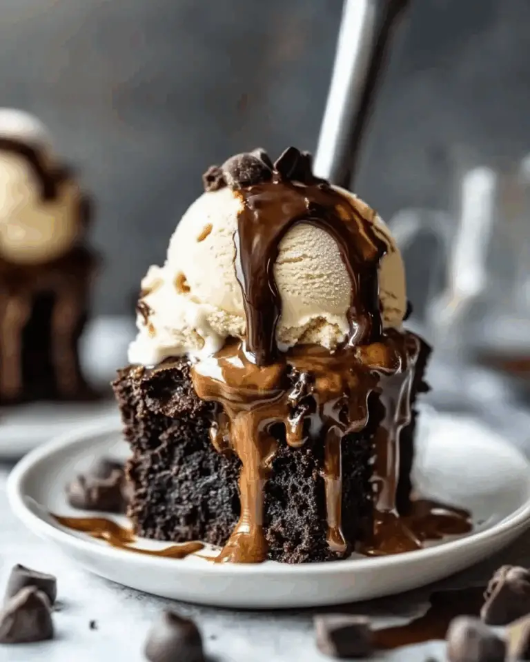 Chocolate Espresso Brownie Sundaes