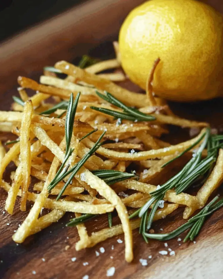Fries with Lemon, Salt, and Rosemary