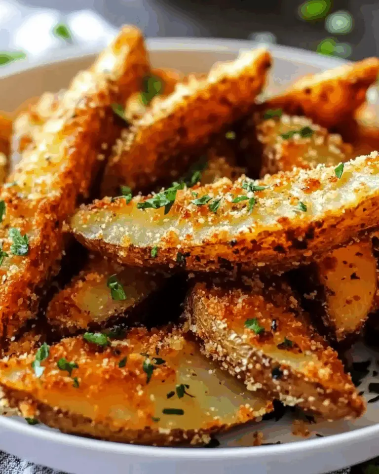 Parmesan Garlic Baked Potato Wedges