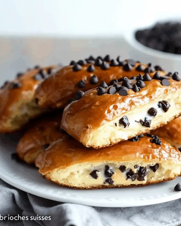 Chocolate Chip Vanilla Custard Brioches