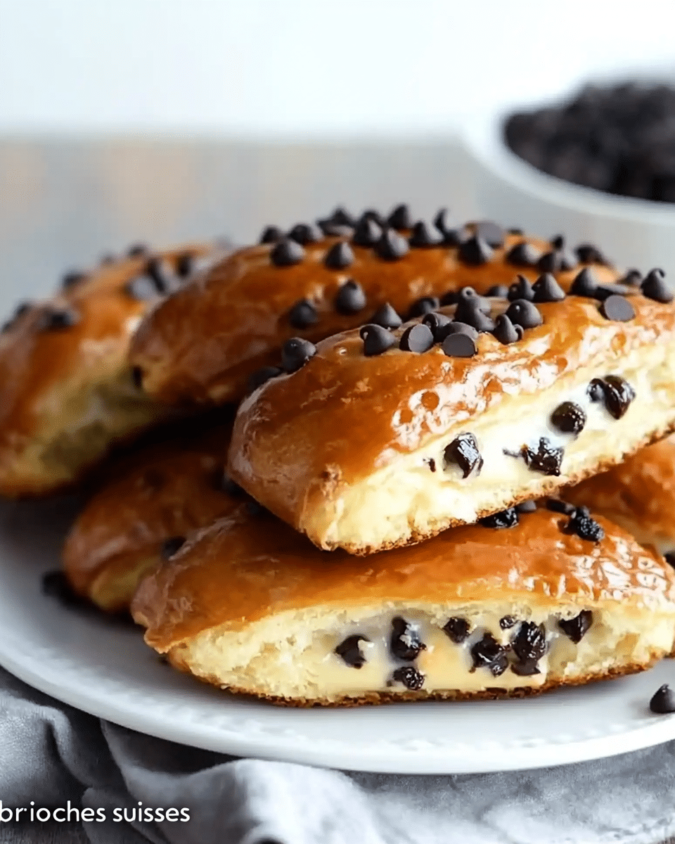 Chocolate Chip Vanilla Custard Brioches Sophia Recipes