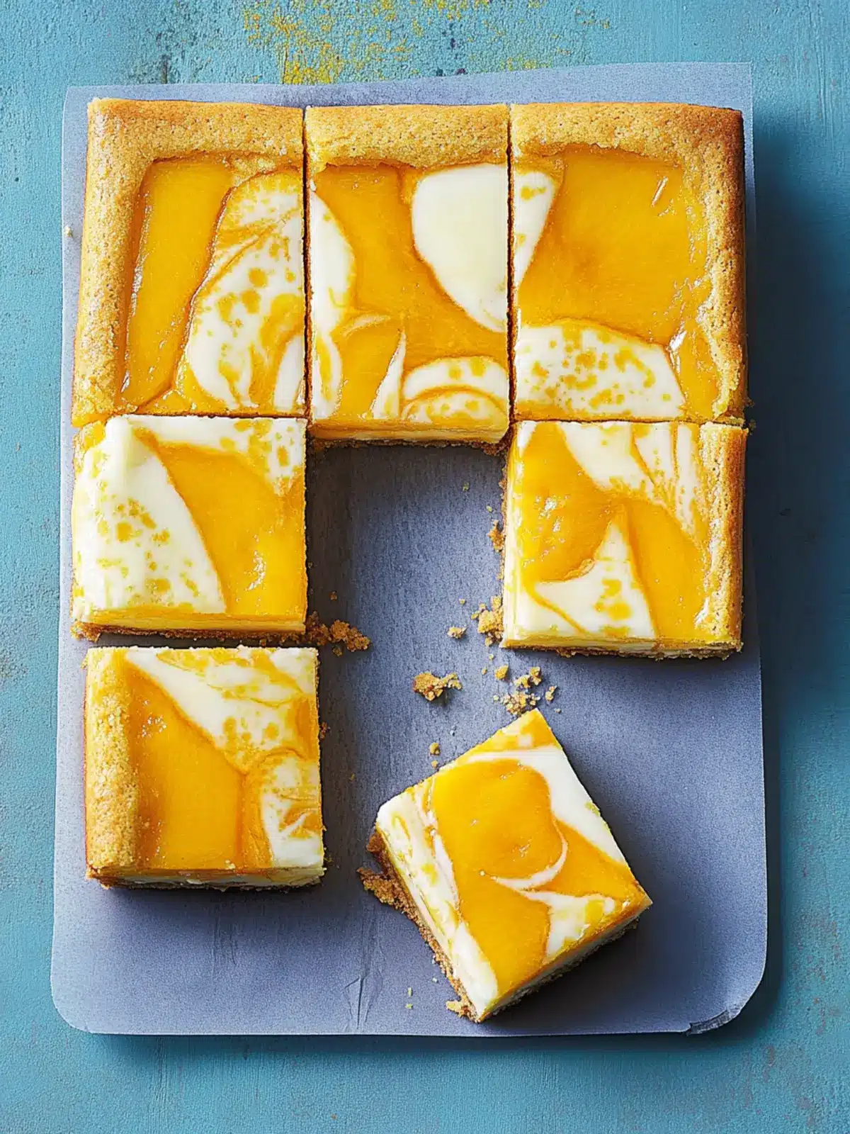 Mango Cheesecake Bars