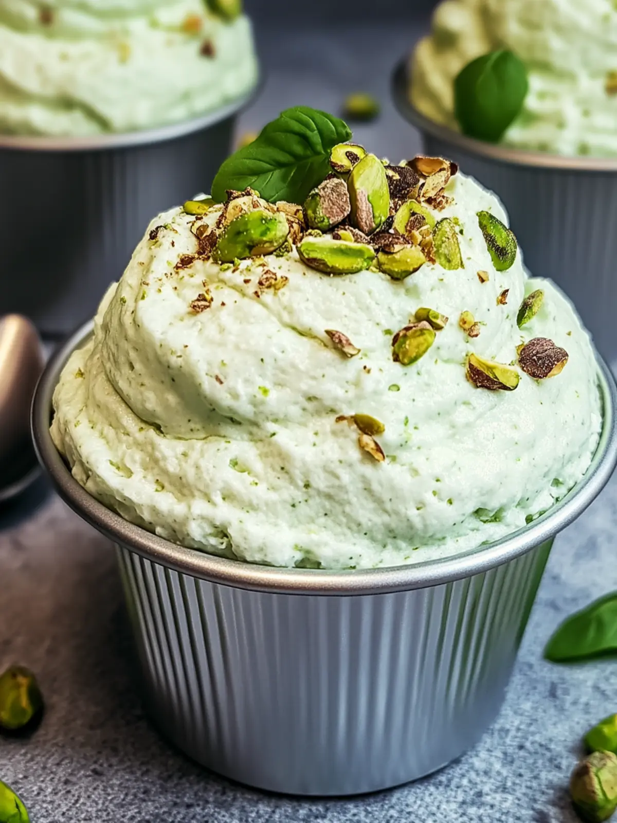 Low-Carb Keto Pistachio Cheesecake Fluff