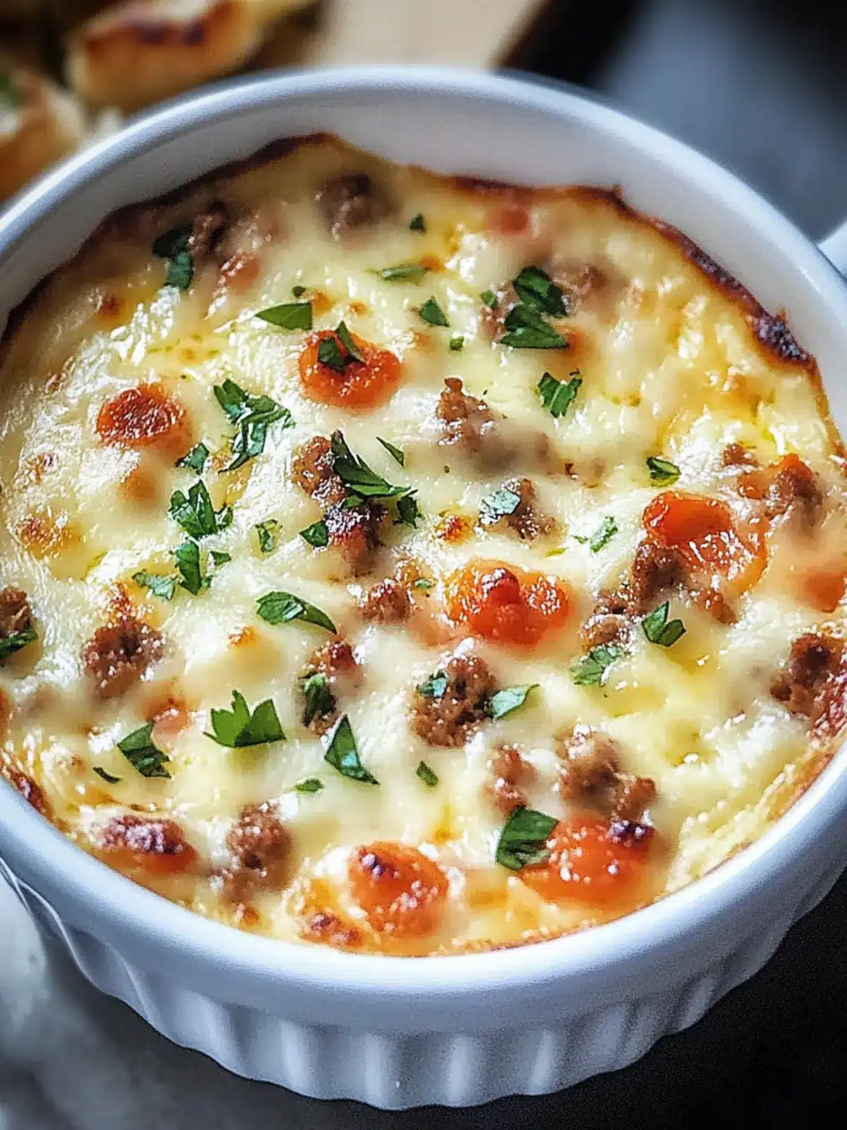 Creamy Cheese and Chorizo Dip