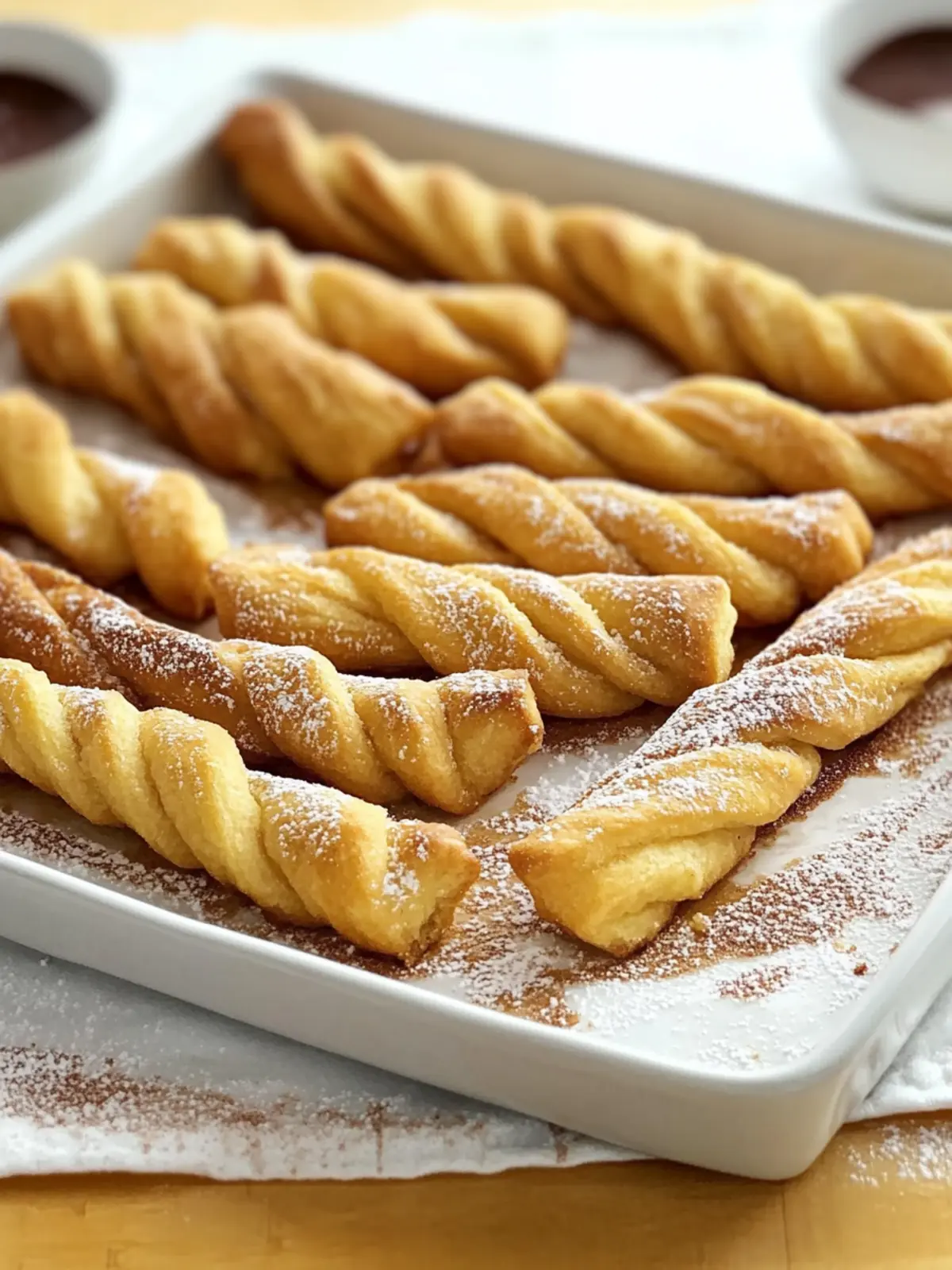 Baked Crescent Churros