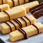 Orange Shortbread Cookie Sticks