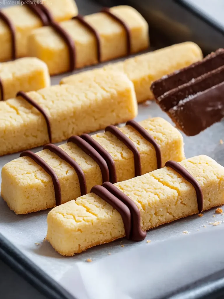 Orange Shortbread Cookie Sticks