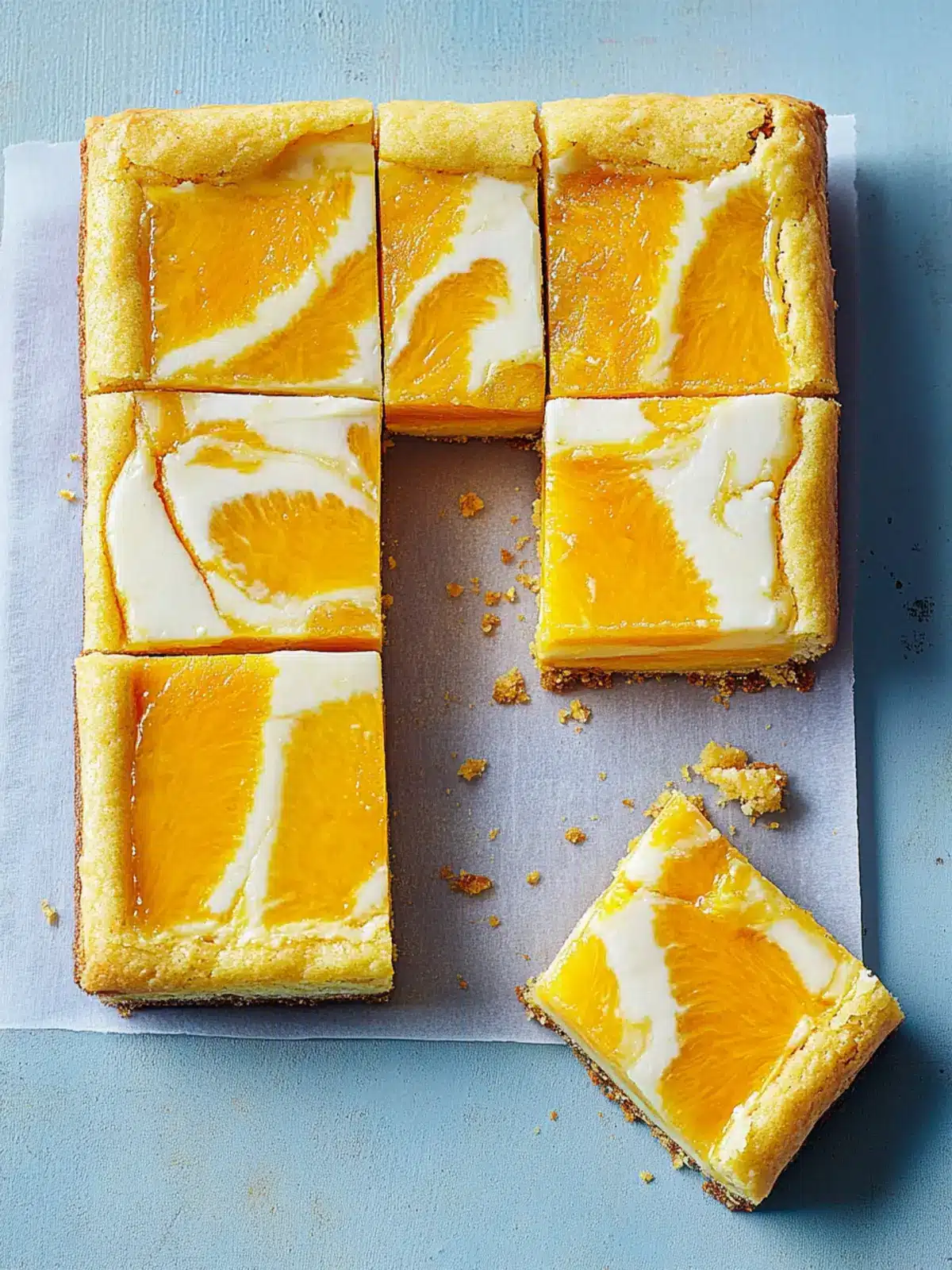 Mango Cheesecake Bars