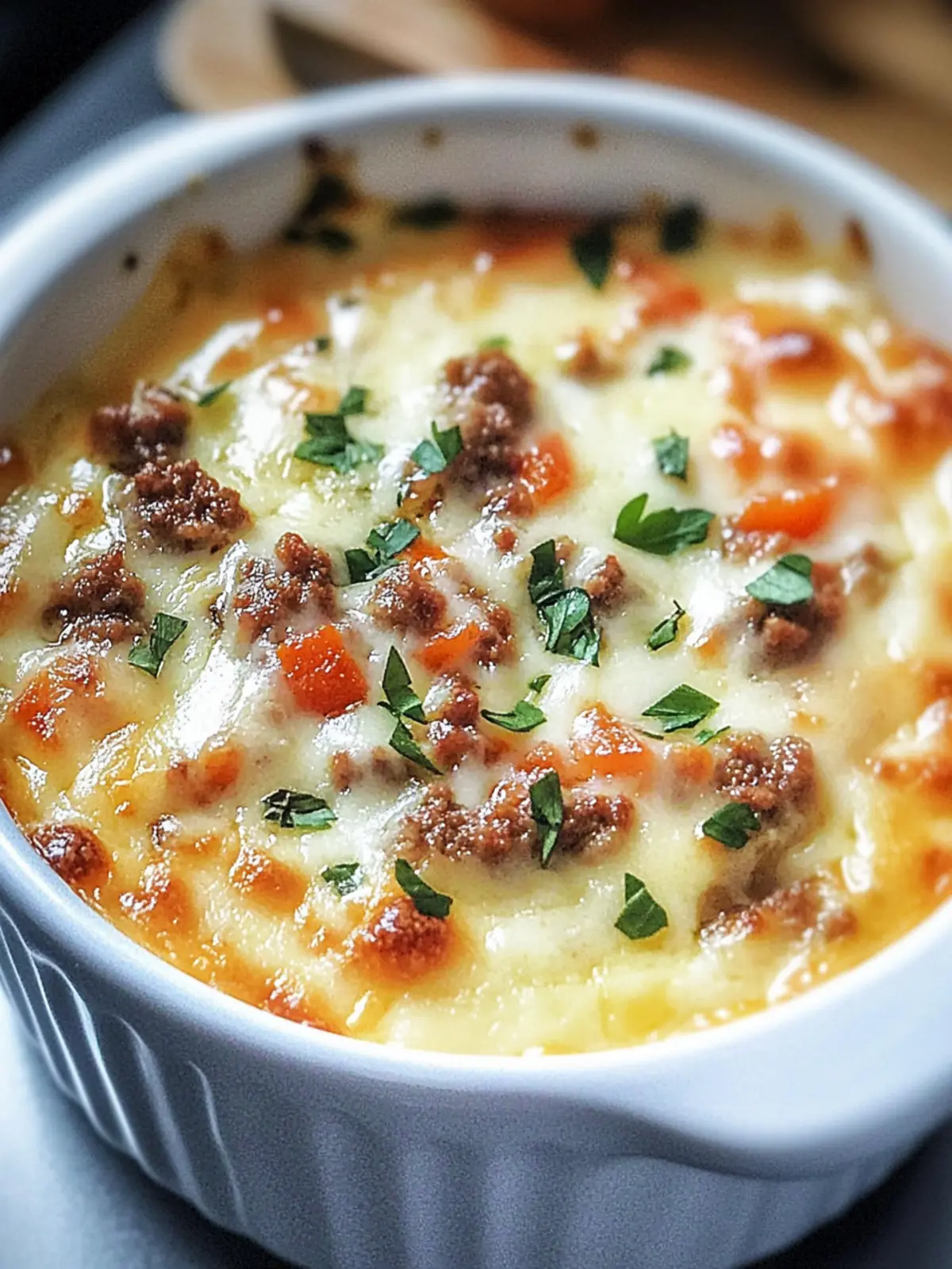 Creamy Cheese and Chorizo Dip