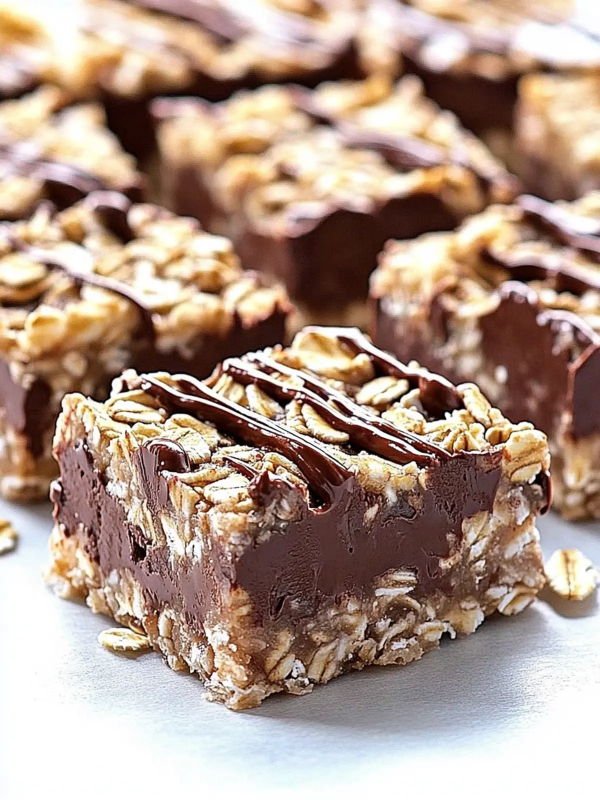 No Bake Chocolate Oatmeal Bars