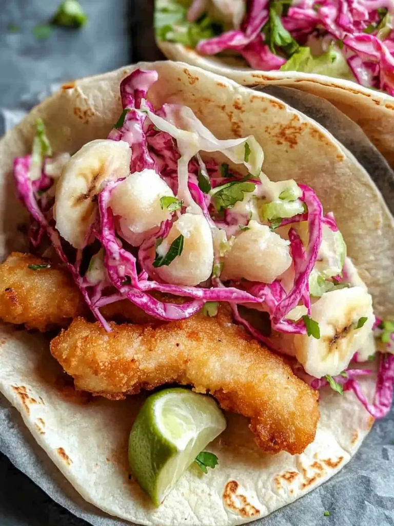 Vegan Fish Tacos (with Banana Blossom!)