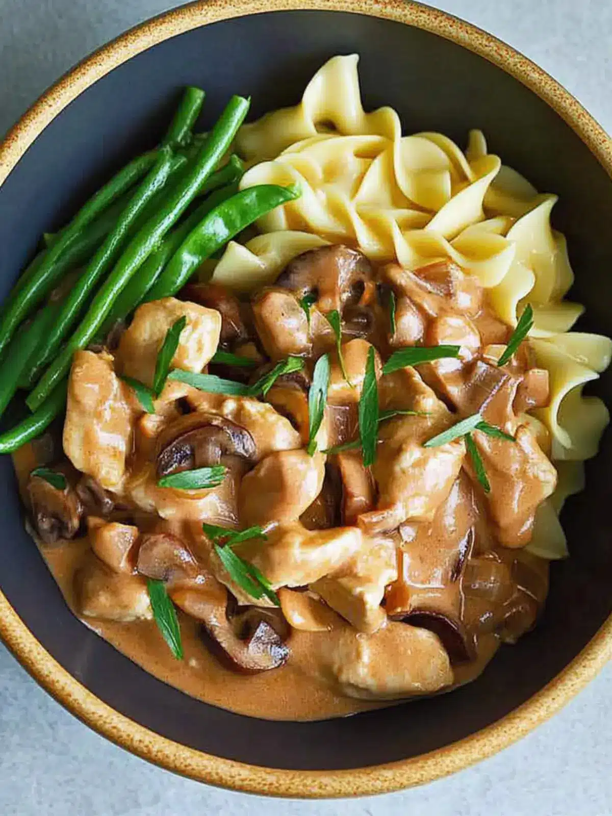 Creamy Chicken Stroganoff