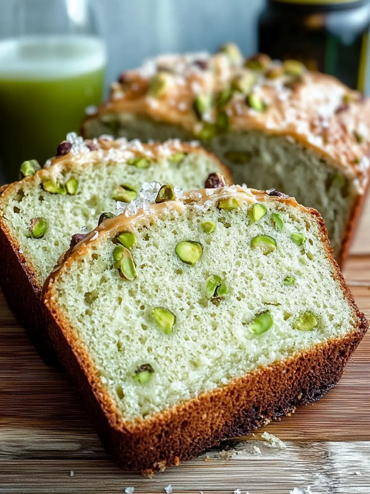Pistachio Pudding Bread
