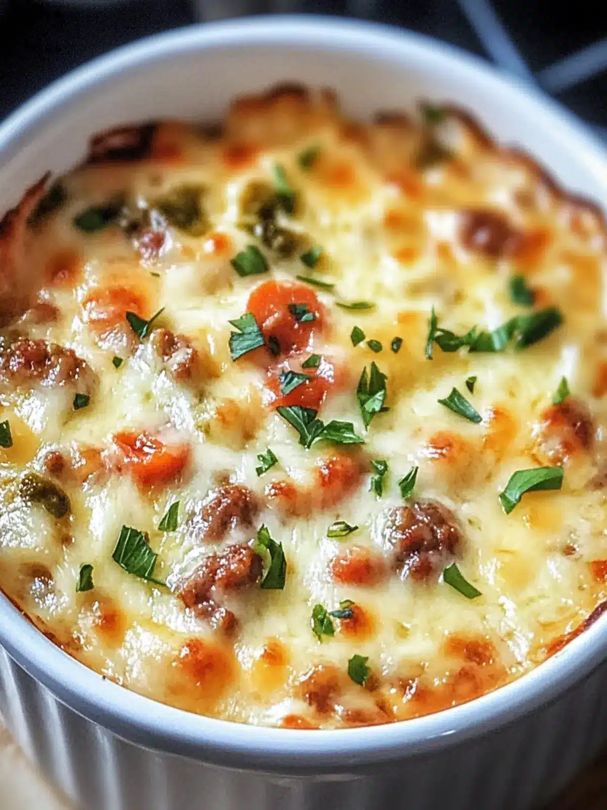 Creamy Cheese and Chorizo Dip
