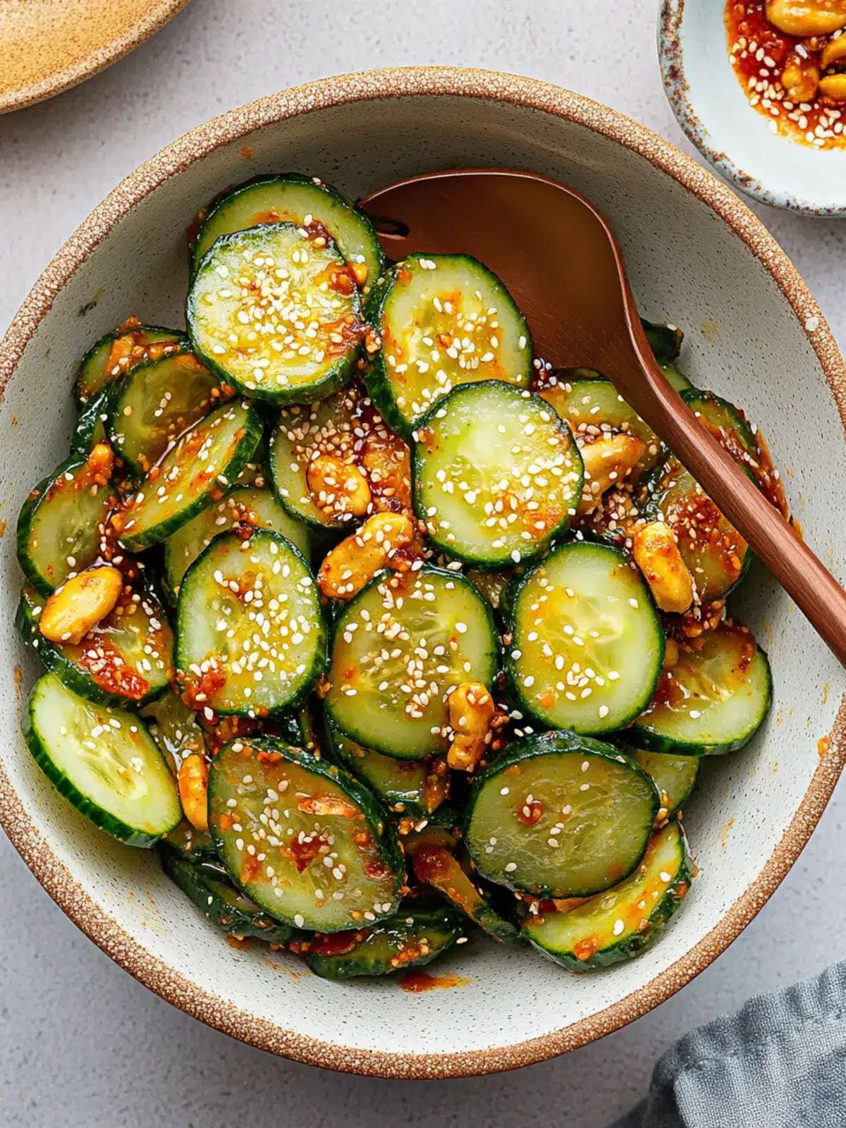 Peanut Chili Crisp Cucumber Salad