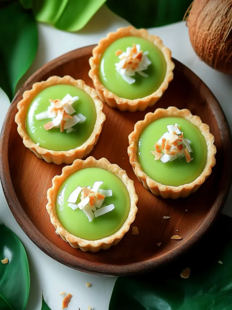 Thai Pandan Coconut Tarts