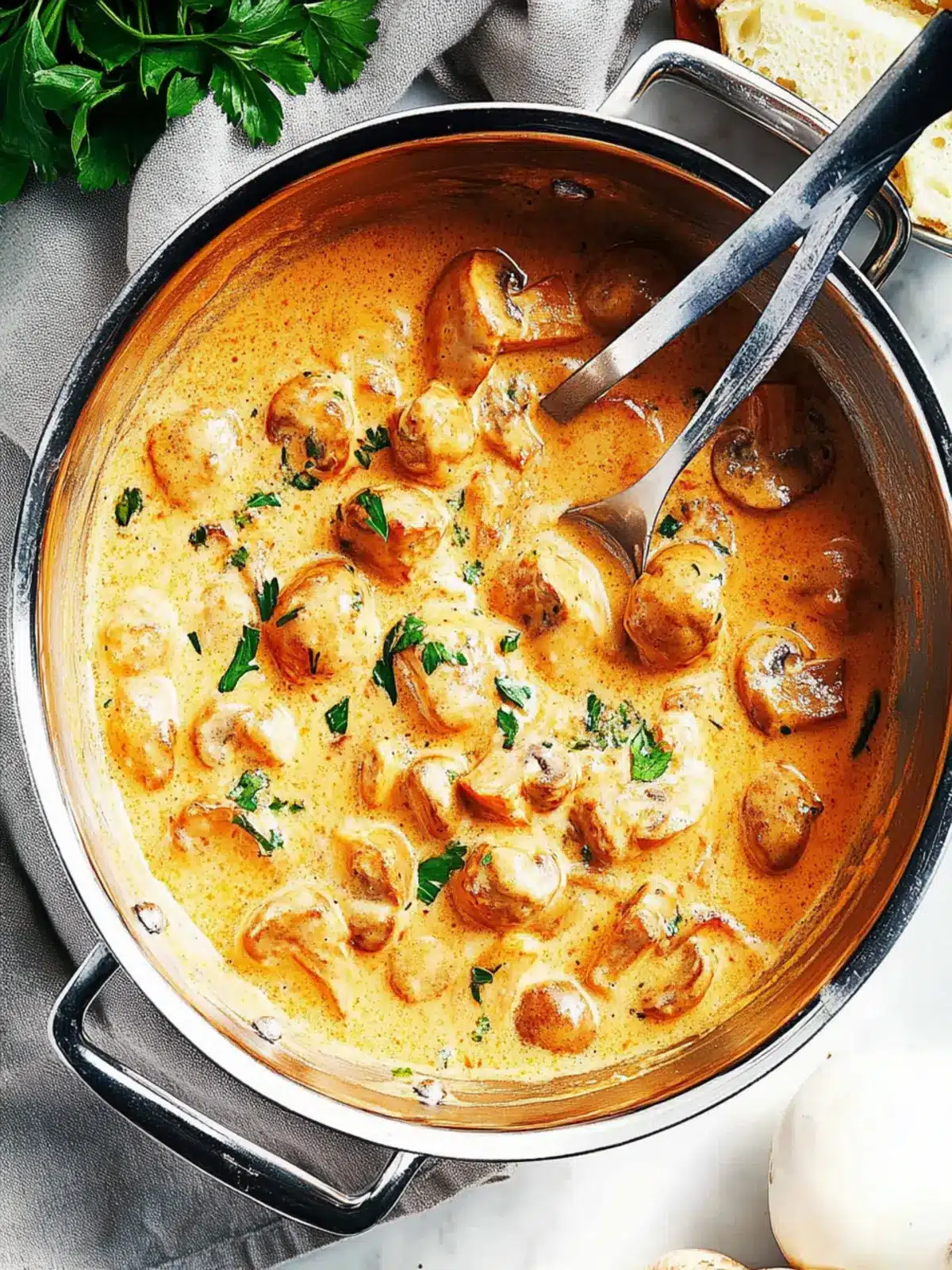 Creamy Tuscan Marry Me Mushrooms