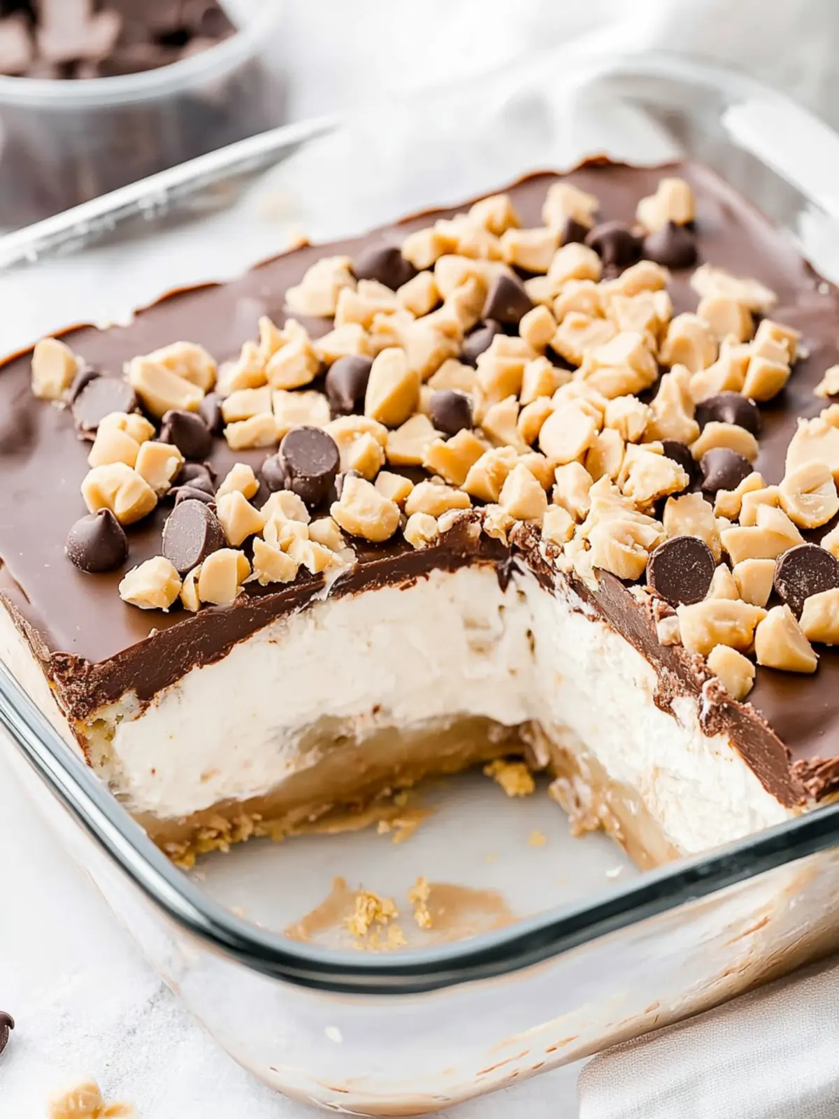 Chocolate Peanut Butter Lasagna
