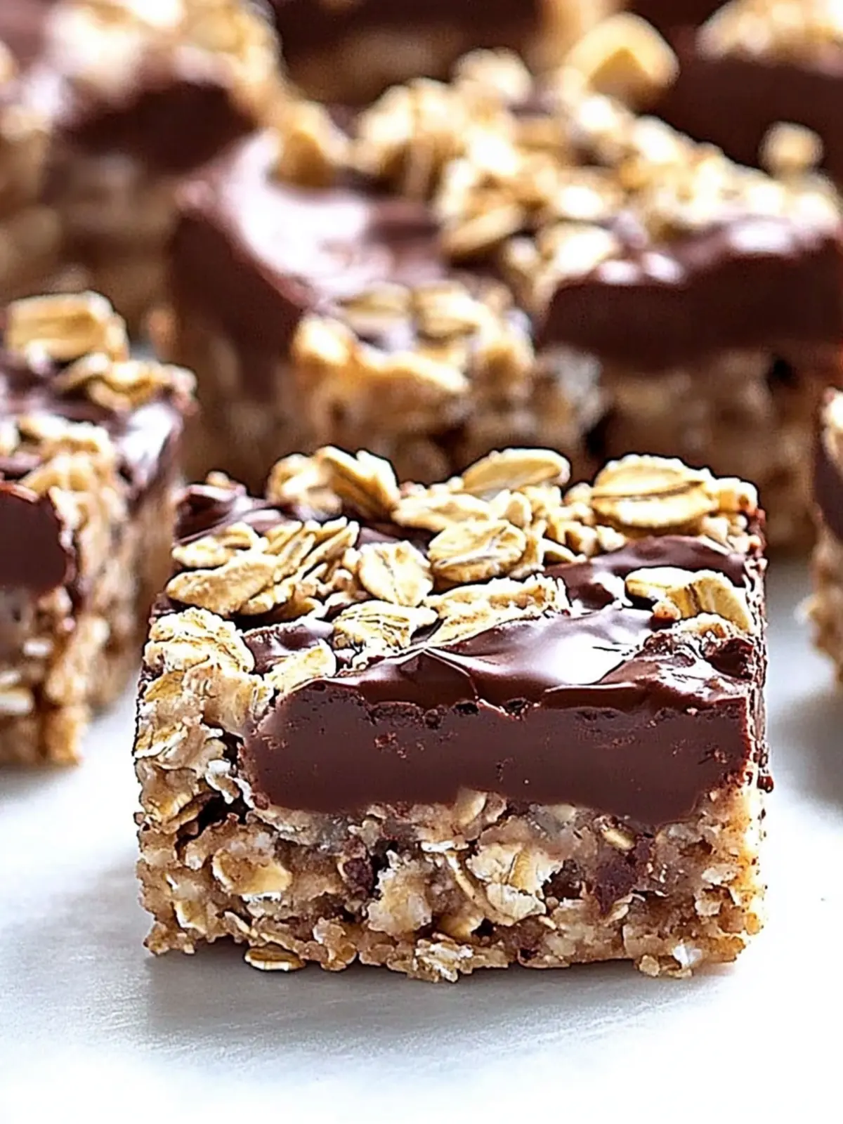 No Bake Chocolate Oatmeal Bars