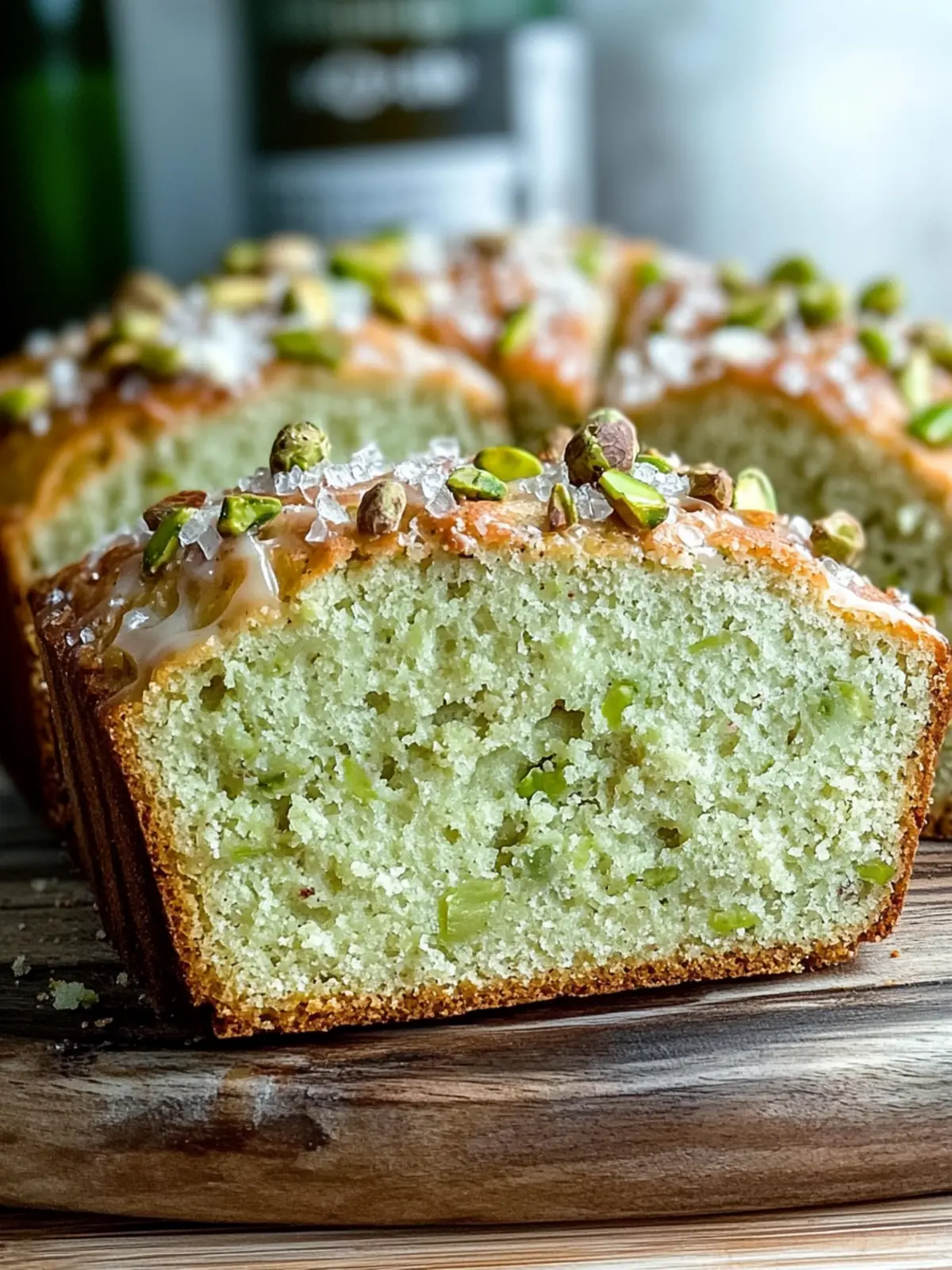 Pistachio Pudding Bread