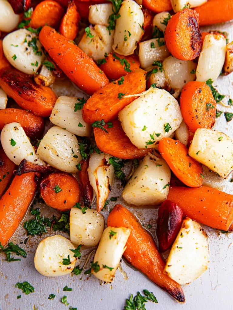 Roasted Turnips and Carrots