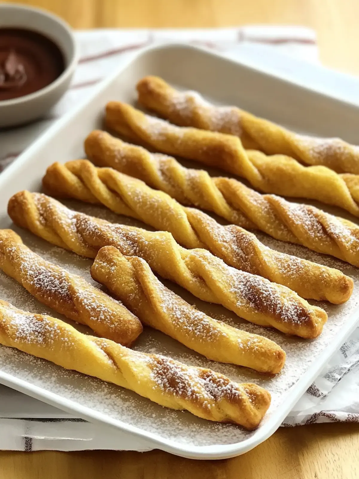 Baked Crescent Churros