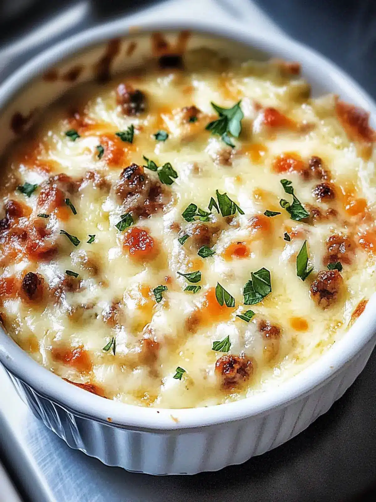 Creamy Cheese and Chorizo Dip