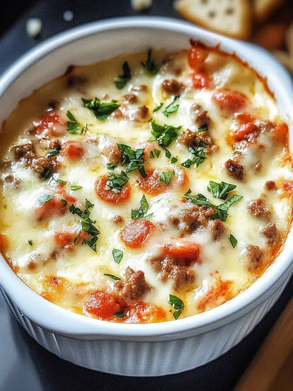 Creamy Cheese and Chorizo Dip