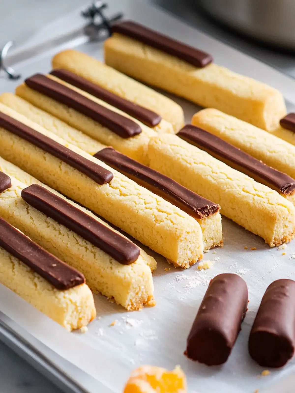 Delicious Orange Shortbread Cookie Sticks for a Sweet Treat Orange Shortbread Cookie Sticks