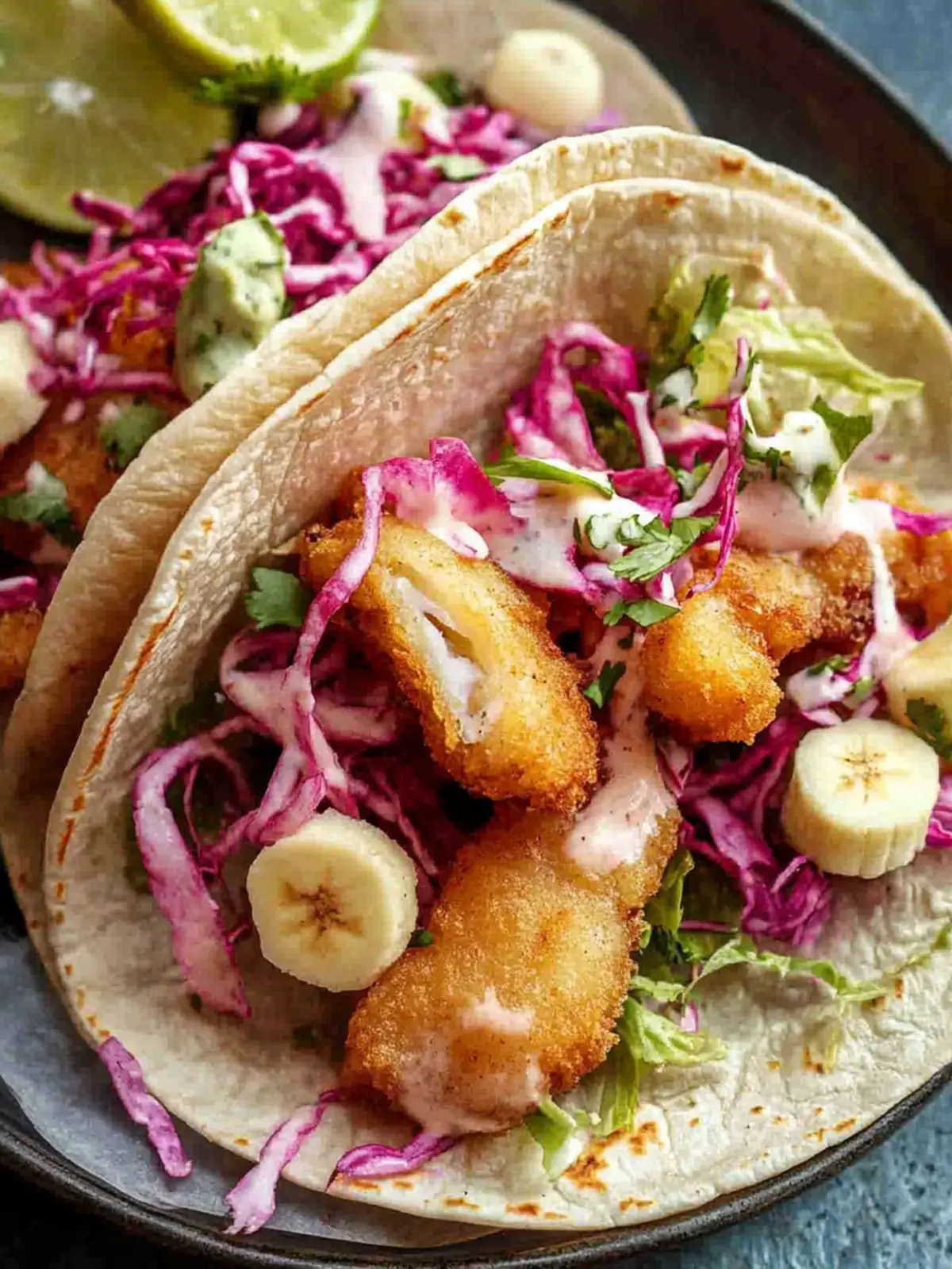 Vegan Fish Tacos (with Banana Blossom!)