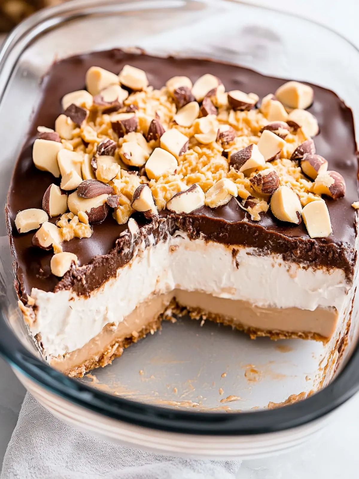 Chocolate Peanut Butter Lasagna