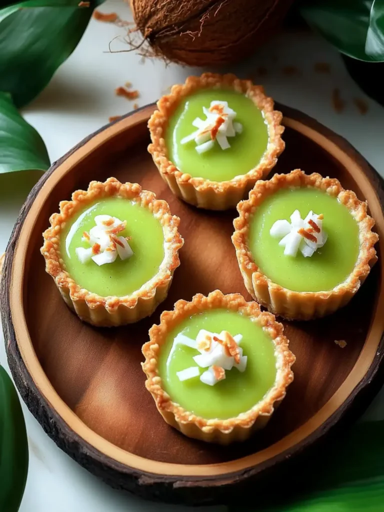 Thai Pandan Coconut Tarts