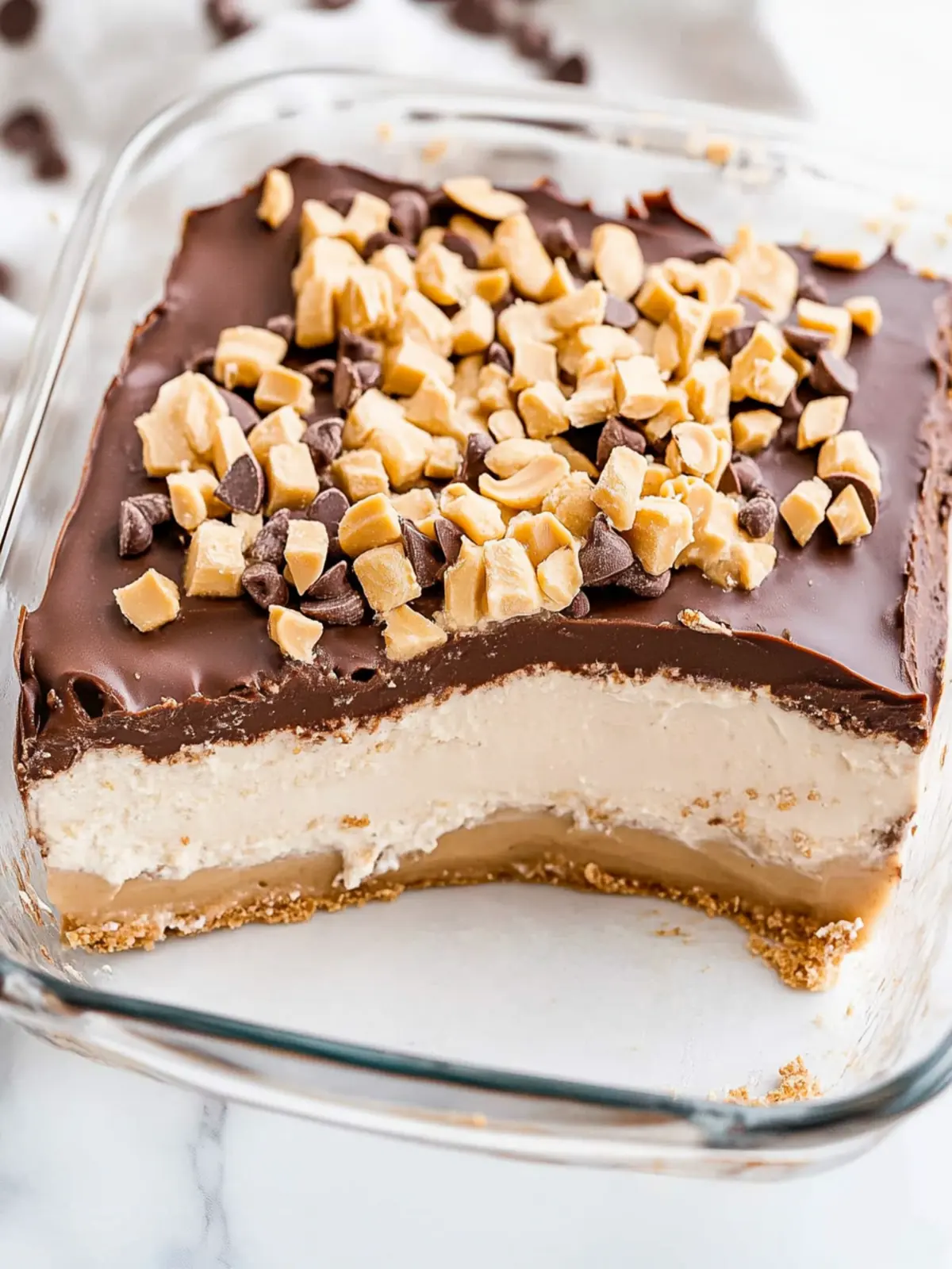 Chocolate Peanut Butter Lasagna