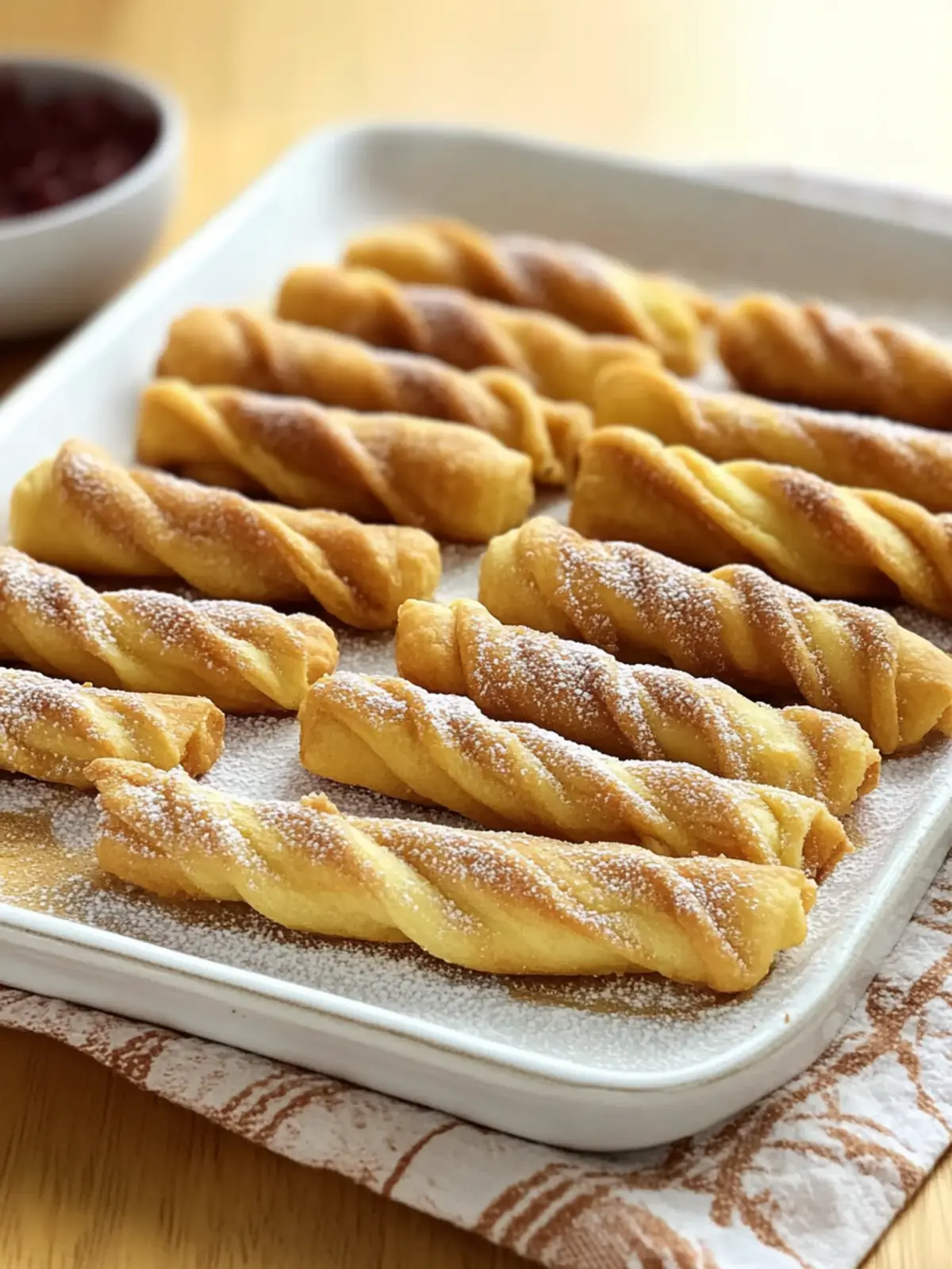Baked Crescent Churros