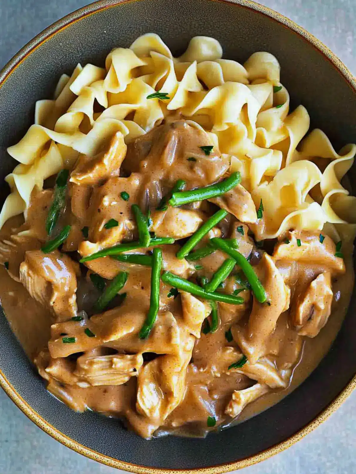 Creamy Chicken Stroganoff