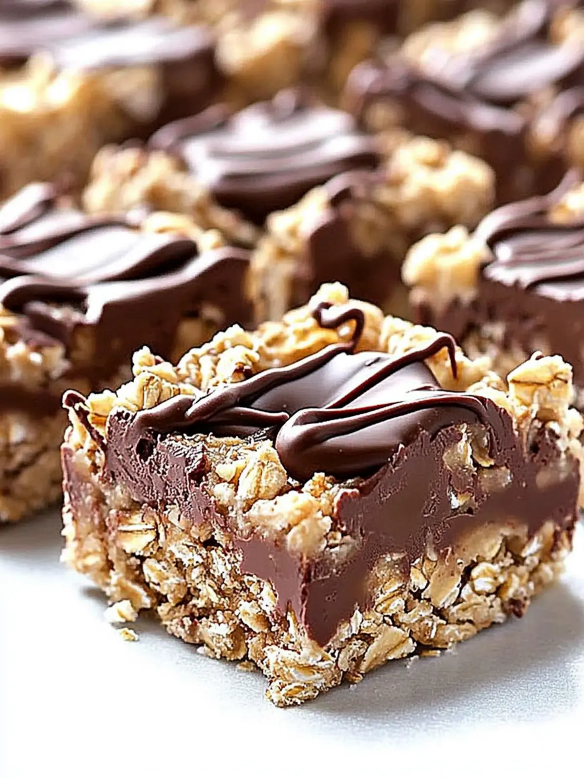 No Bake Chocolate Oatmeal Bars