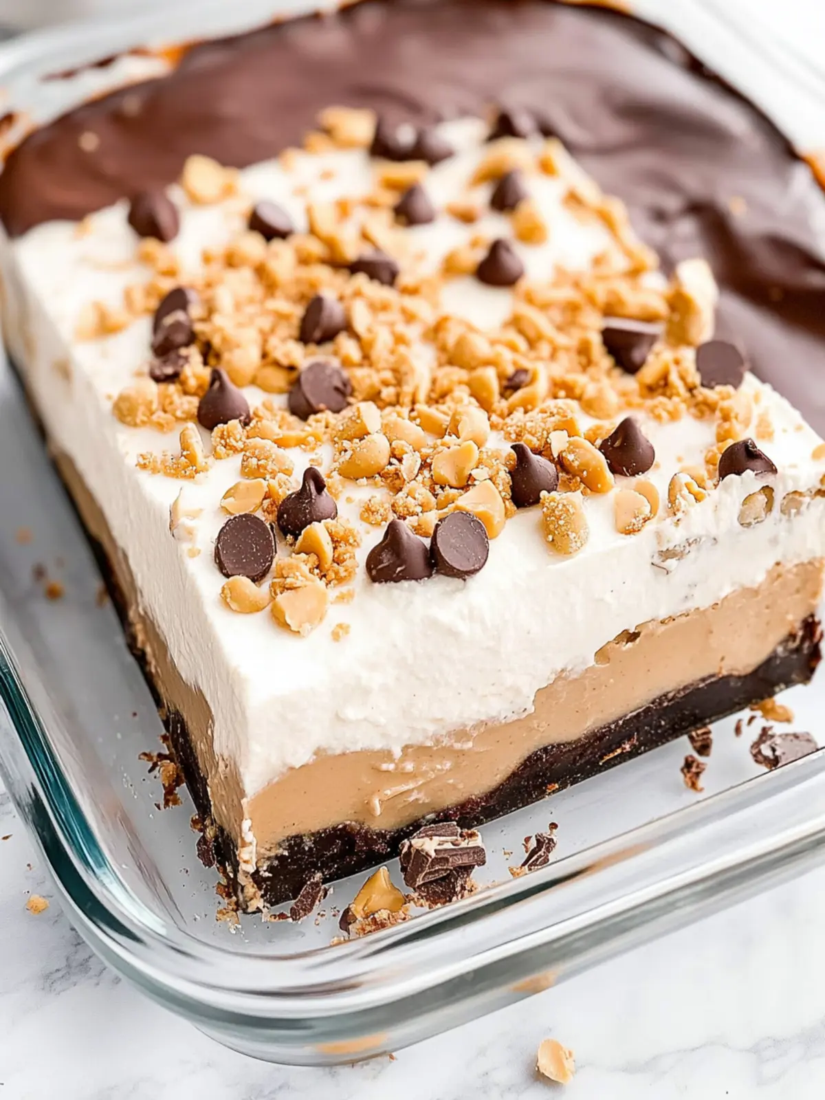 Chocolate Peanut Butter Lasagna