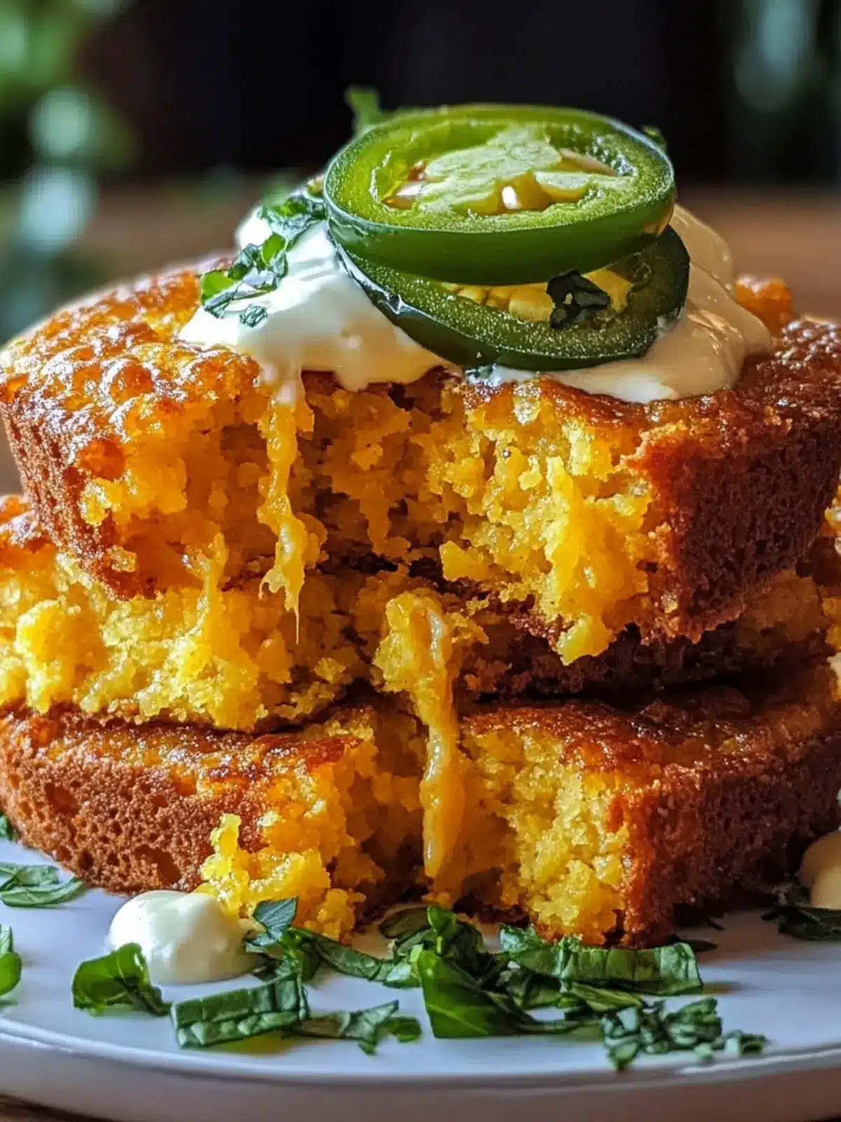 Spicy Cheddar Jalapeño Cornbread