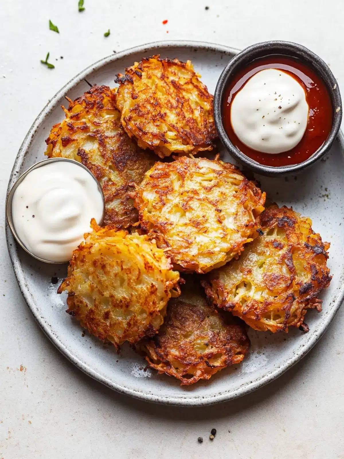 Baked vegan hash browns